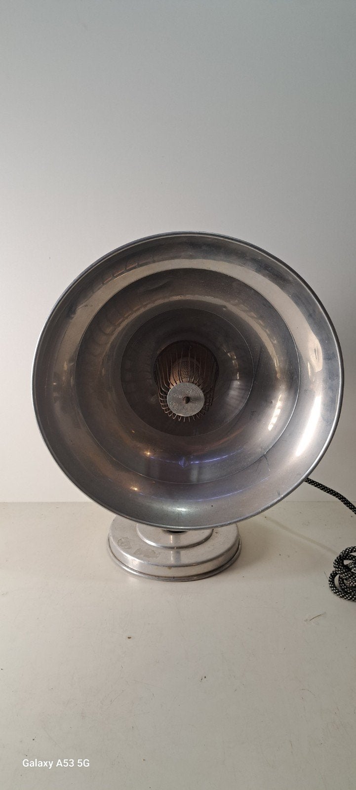 Vintage Straalkachel Jaren '60 - Aluminium, Antiek en Kunst, Ophalen of Verzenden