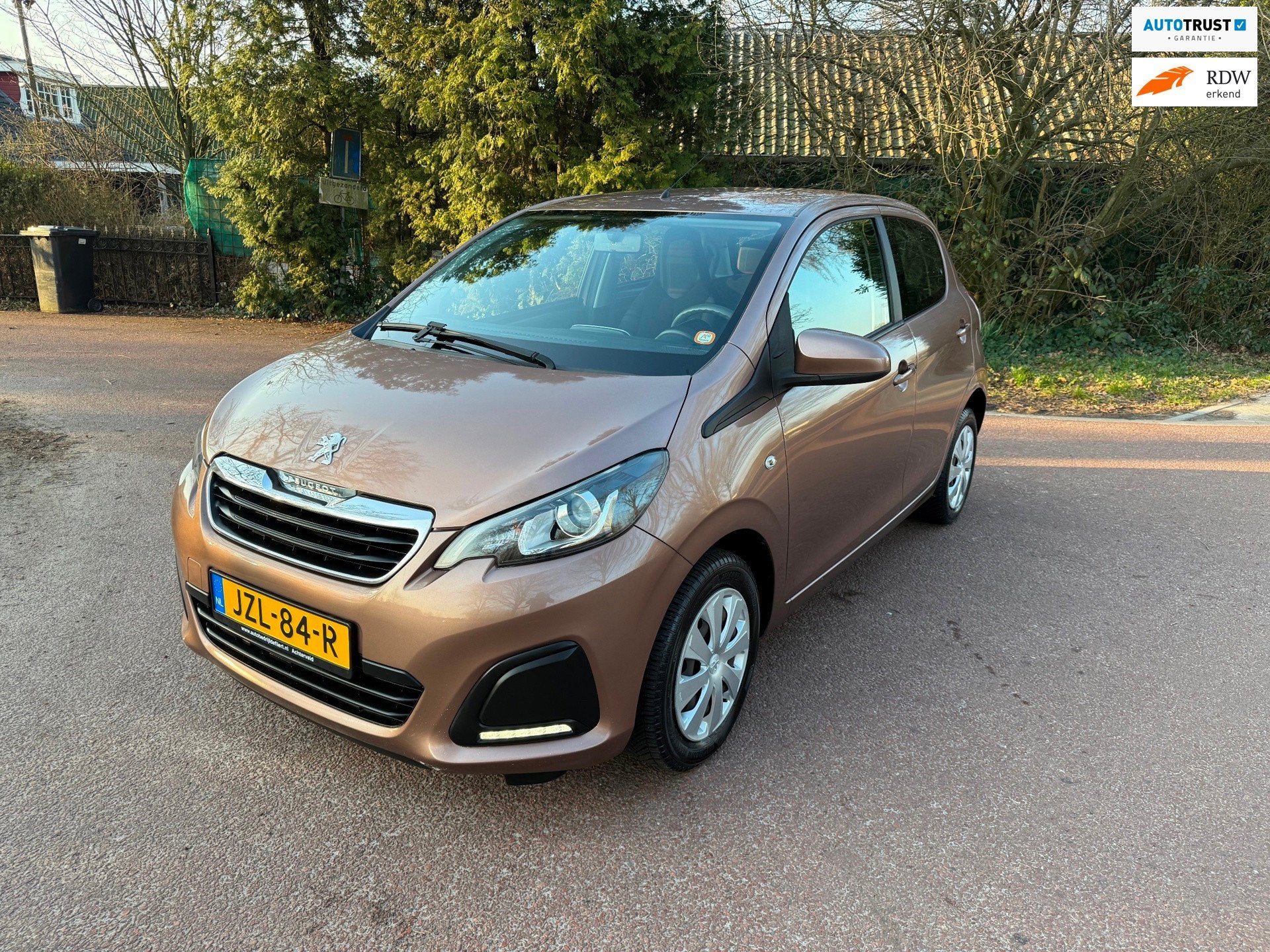Peugeot 108 1.0 e-VTi Active / Airco / Aux / BT / / Apk / 5d, Auto's, Voorwielaandrijving, Euro 5, Gebruikt, Bruin
