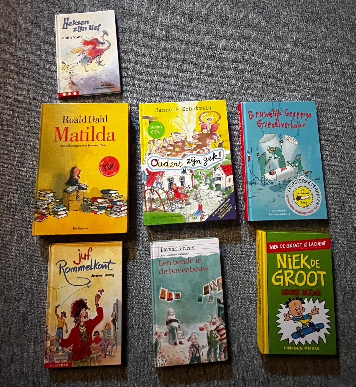 Kinderboeken pakket: Matilda, Niek de Groot, Juf Rommelkont, Boeken, Ophalen of Verzenden, Gelezen, Fictie algemeen