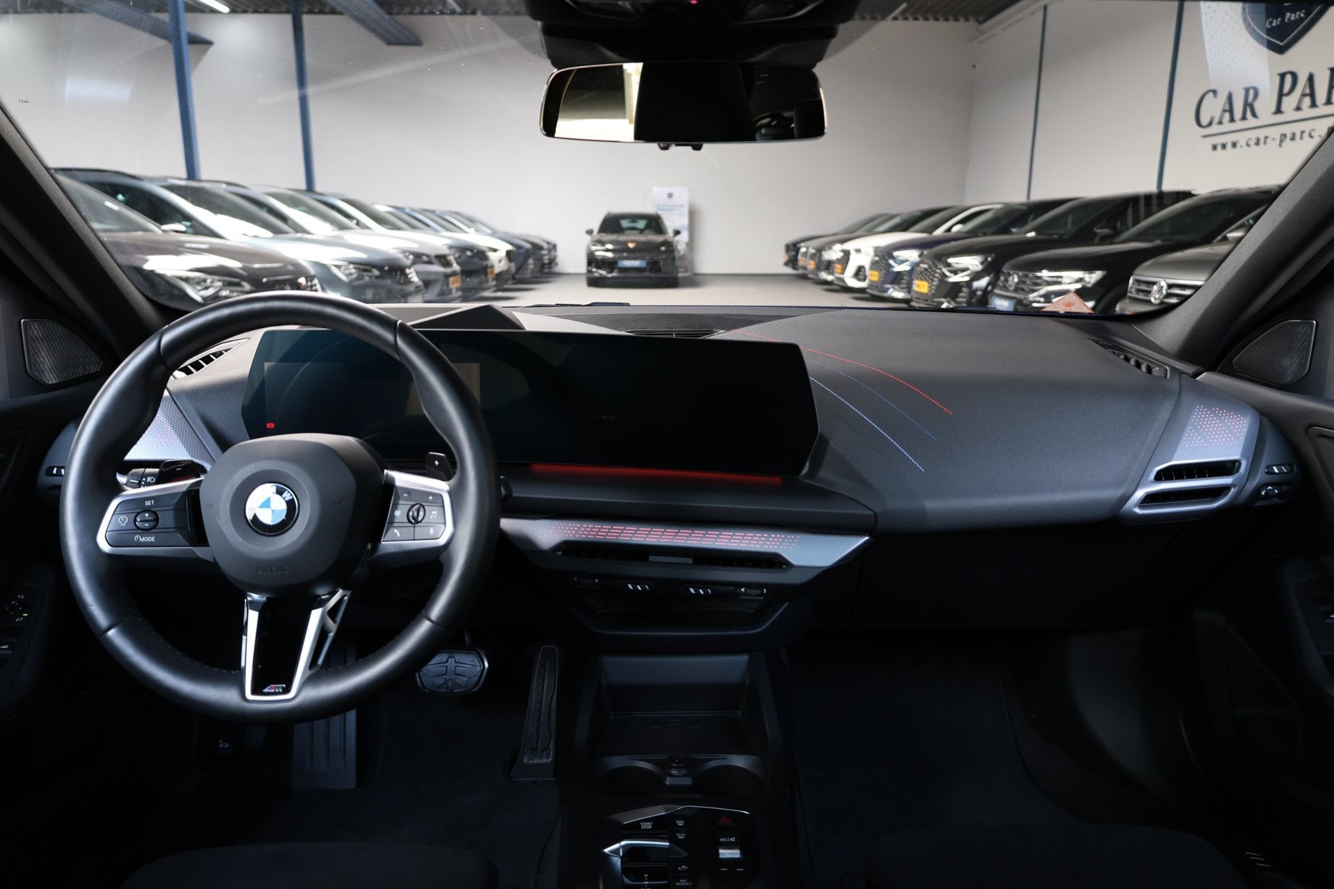 BMW 1-serie 120i M-SPORT 170+PK LASER/VIRTUAL/SFEER/PANO/HUD, Auto's, Gebruikt, Euro 6, Blauw, Origineel Nederlands