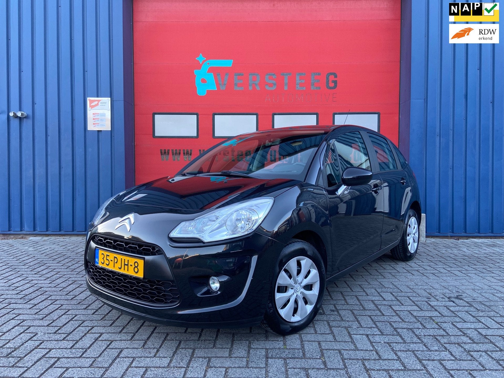Citroen C3 1.4 Dynamique |Nette auto|Cruise|Airco, Voorwielaandrijving, Stof, Zwart, 4 cilinders