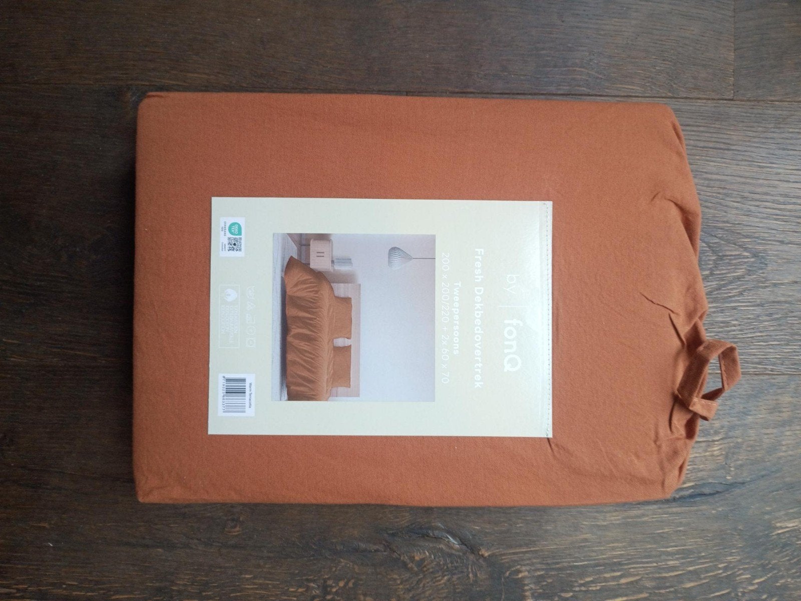 FonQ Fresh dekbedovertrek warm terracotta maat 240x200/220
m, Verzenden, Nieuw, Tweepersoons, Dekbedovertrek