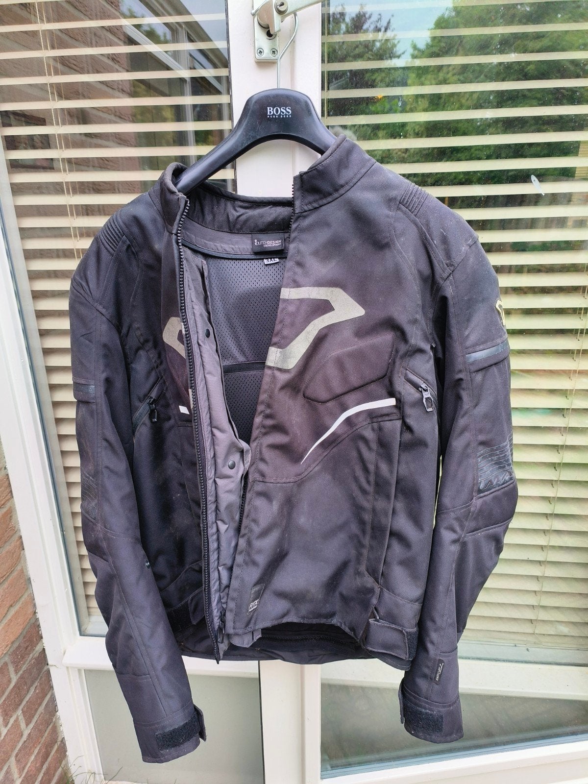 Macna motorjas 3XL met uitneembare binnenjas en rugprotector, Motoren, Jas | textiel, Heren, Ophalen of Verzenden, Tweedehands