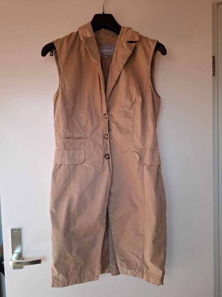 Beige gilet, René van der Wijck, 40, Maat 38/40 (M), Beige, René van der Wijck, Ophalen of Verzenden