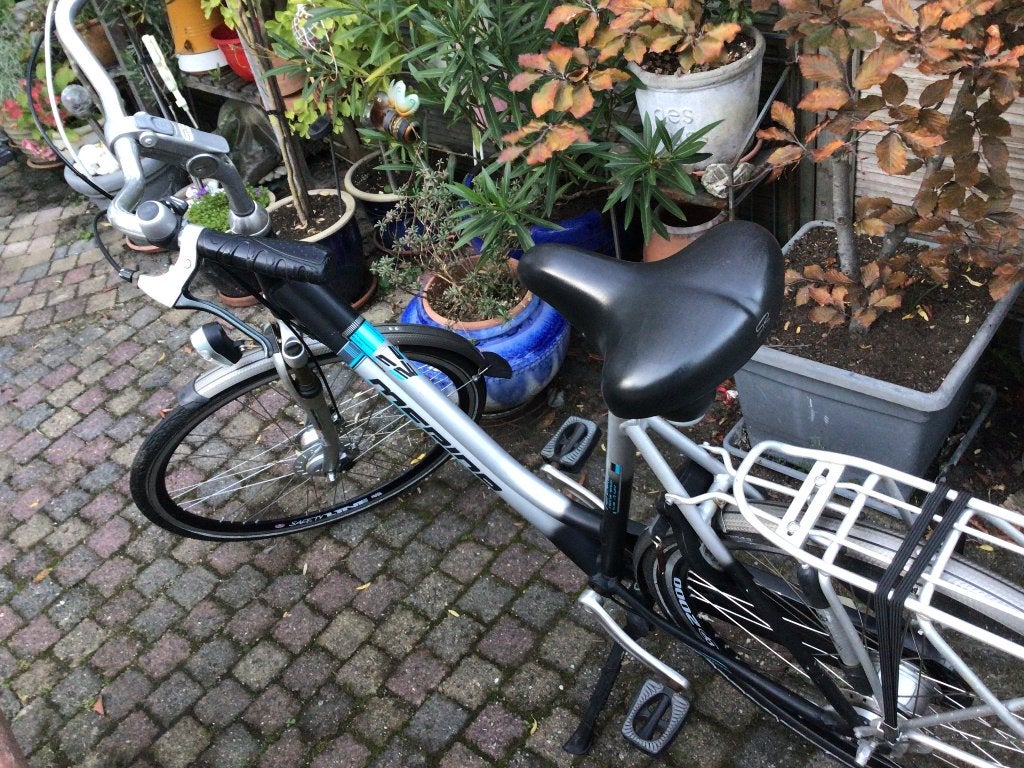 Aluminium Dames fiets met Shimano 8 naf versnellingen, Gebruikt, Versnellingen, 56 cm of meer, Trommelrem