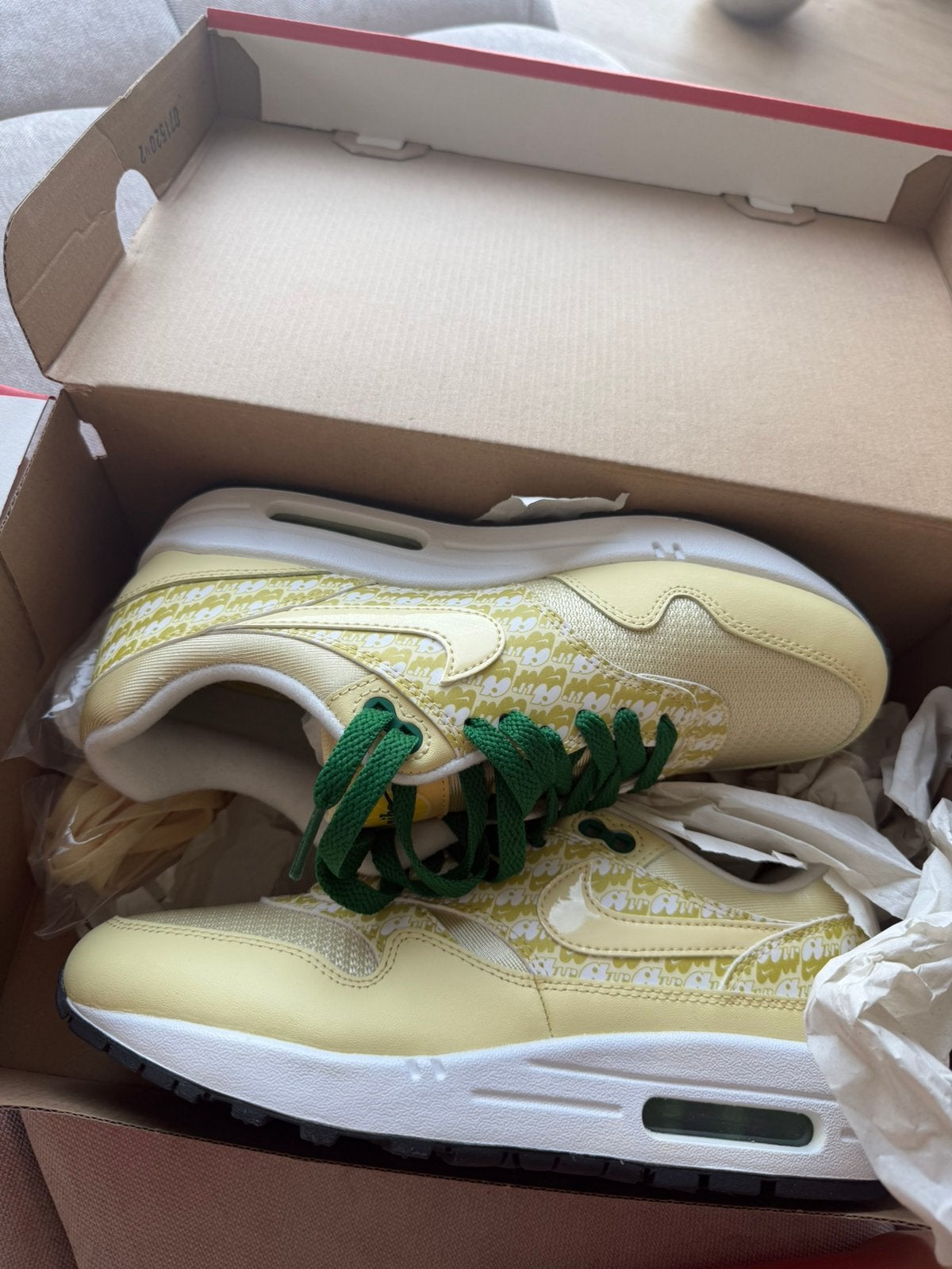 Air Max 1 lemonade - 38,5 - nieuw, Geel, Nieuw, Ophalen of Verzenden, Sneakers of Gympen
