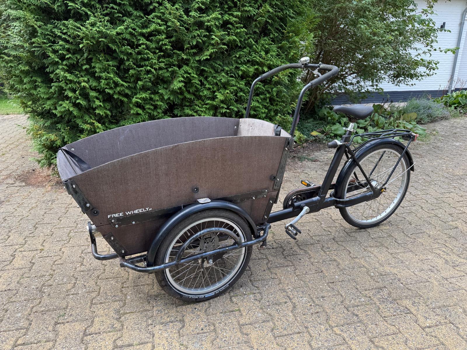 Bakfiets Fietsfabriek Freewheely - 7 versnellingen, Fietsen en Brommers, Fietsen | Bakfietsen, Ophalen, Terugtraprem, Gebruikt