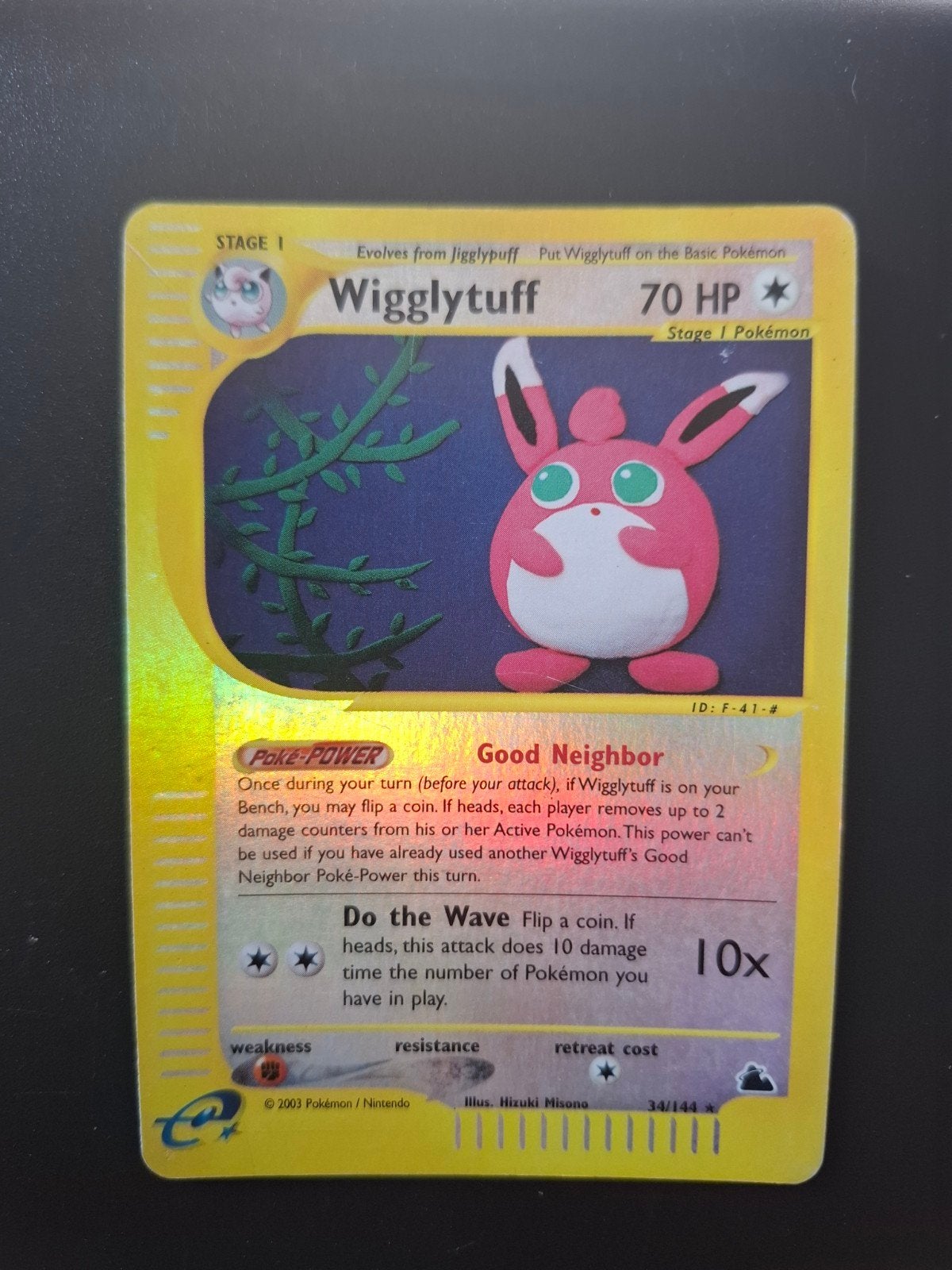 Wigglytuff Reverse Holo 34/144 Pokémon Kaart, Ophalen of Verzenden, Gebruikt, Losse kaart, Foil