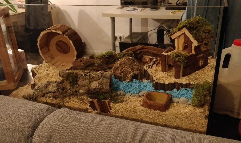Aquarium voor hamsterscaping, reptielen en vissen, Dieren en Toebehoren, Ophalen, Zo goed als nieuw, Terrarium of Paludarium