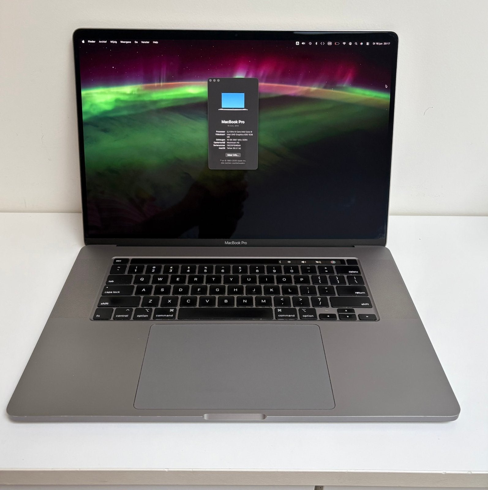 MacBook Pro 16-inch 2019 — Intel Core i9 — Space Grey