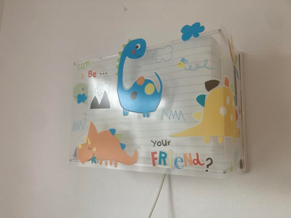 Dinosaurus Kinderlamp - Wanddecoratie, Kinderen en Baby's, Kinderkamer | Inrichting en Decoratie, Ophalen of Verzenden, Zo goed als nieuw