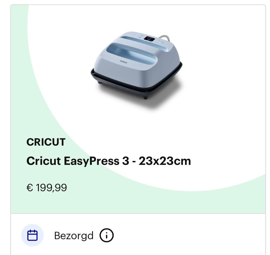 Cricut EasyPress 3 - 23x23cm, Ophalen of Verzenden, Zo goed als nieuw