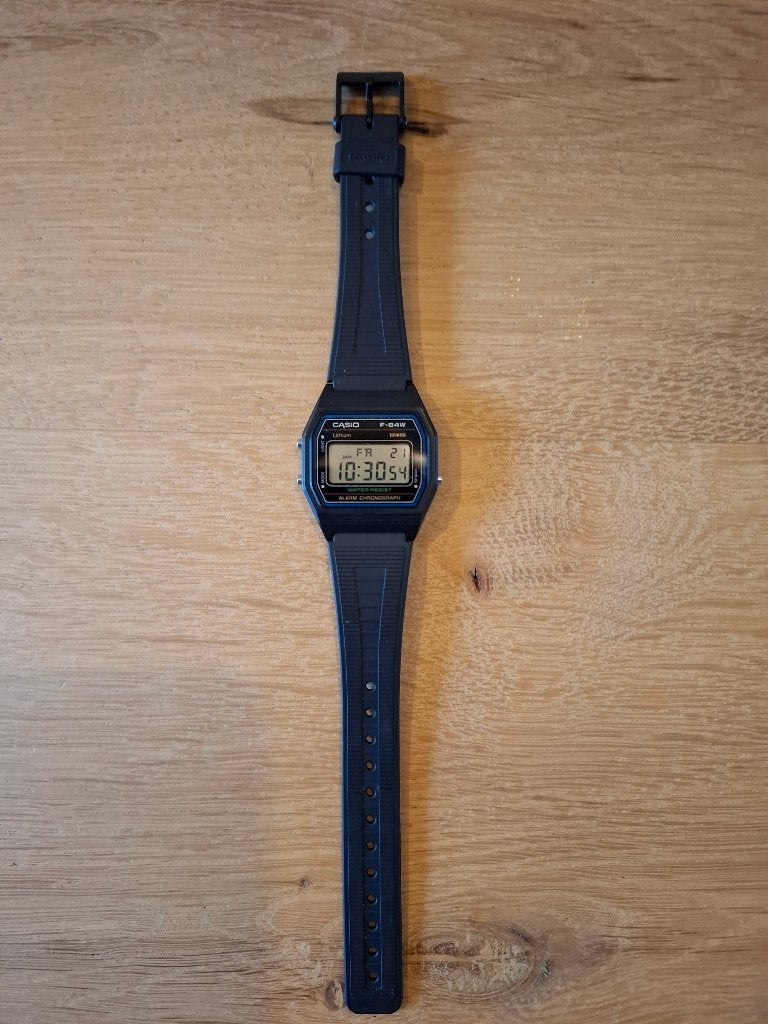 Casio F-84w zgan, Casio, Kunststof, Polshorloge, Kunststof