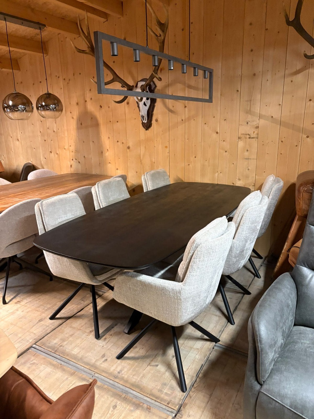 Prachtige Eetkamersets Mango Houten Tafels en  mooie stoelen, Ophalen of Verzenden