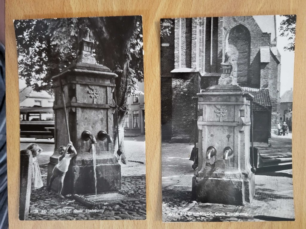 ansicht WIJK BIJ DUURSTEDE Pomp (2x), Verzamelen, Ophalen, Voor 1920, Utrecht