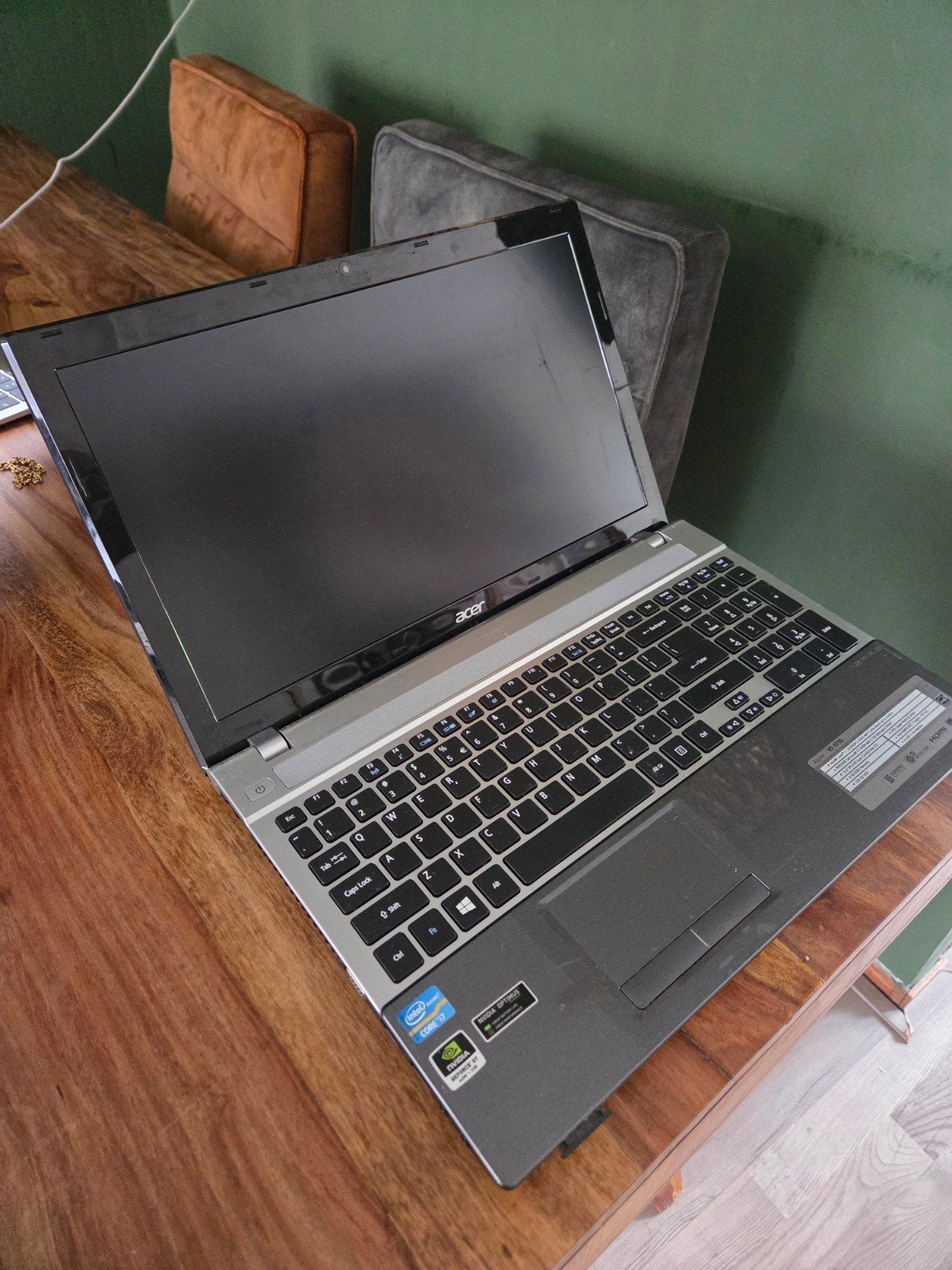 Acer Aspire V3-571G Laptop - Intel i7, 8GB RAM, 500GB HD, Ophalen, Gebruikt, 2 tot 3 Ghz, 8 GB