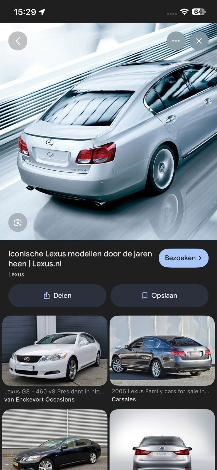 Lexus gs achterbumper model 2005/2011, Auto-onderdelen, Ophalen, Nieuw