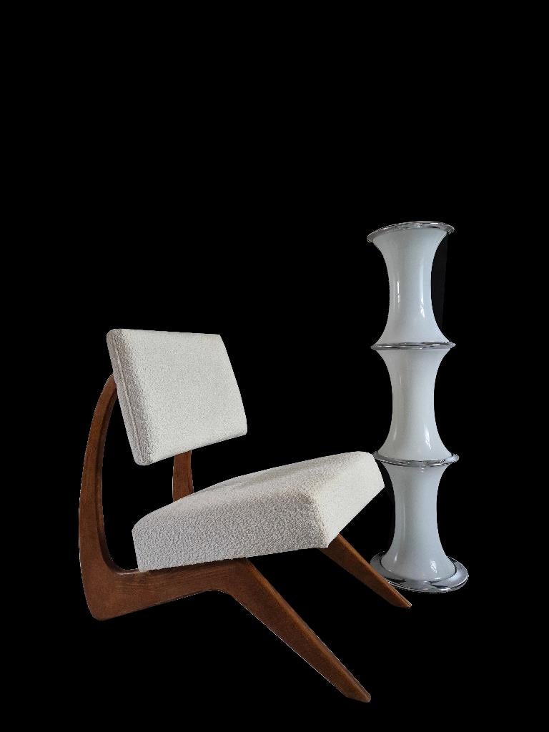 Waanzinnige vintage Adrian Pearsall design fauteuils club, Huis en Inrichting, Fauteuils, Ophalen, Gebruikt, 75 tot 100 cm, Stof