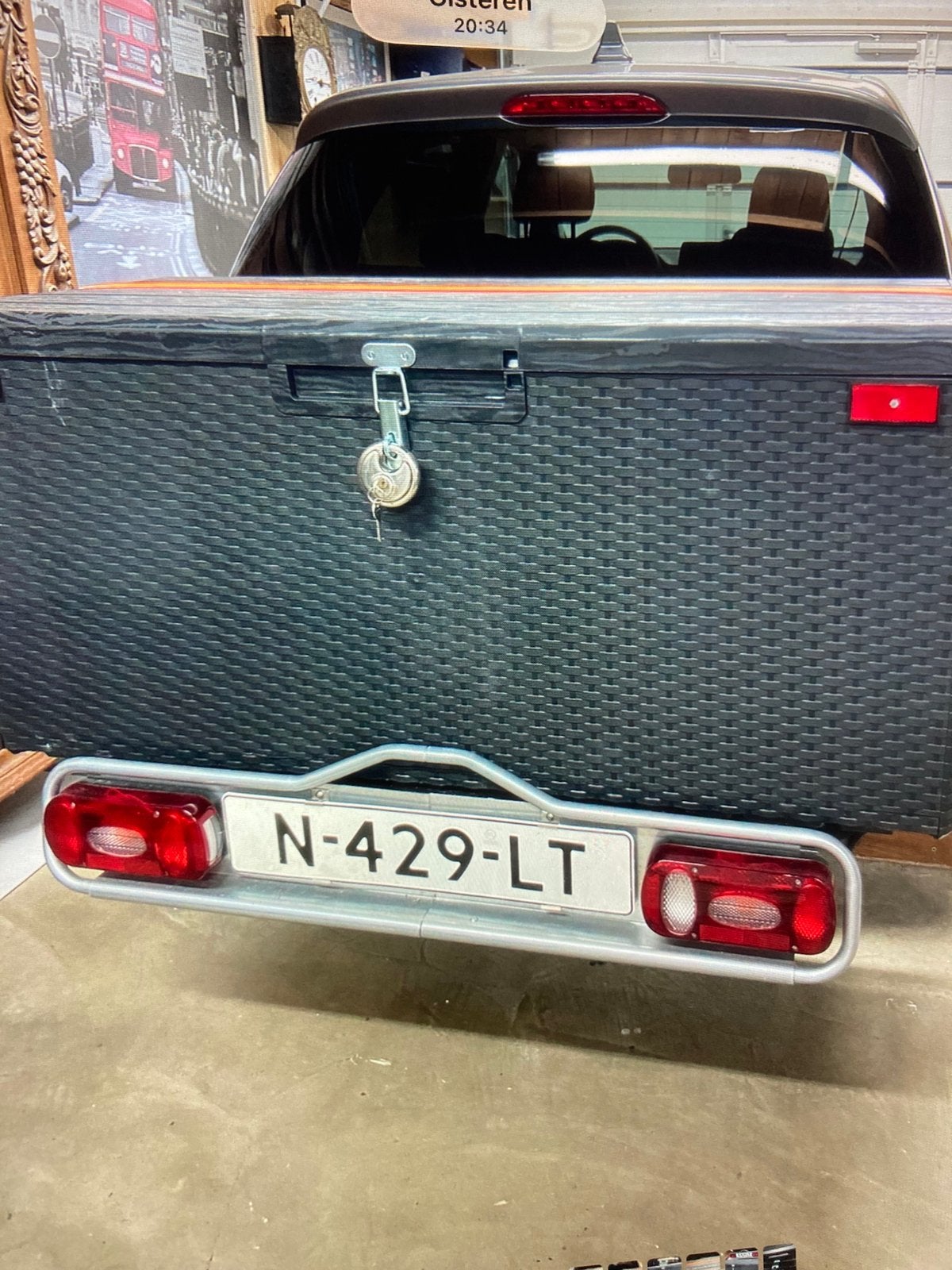 Trekhaakkoffer Bagagekoffer bagagebox trekhaak kantelbaar, Auto diversen, Dakkoffers, Ophalen, Zo goed als nieuw