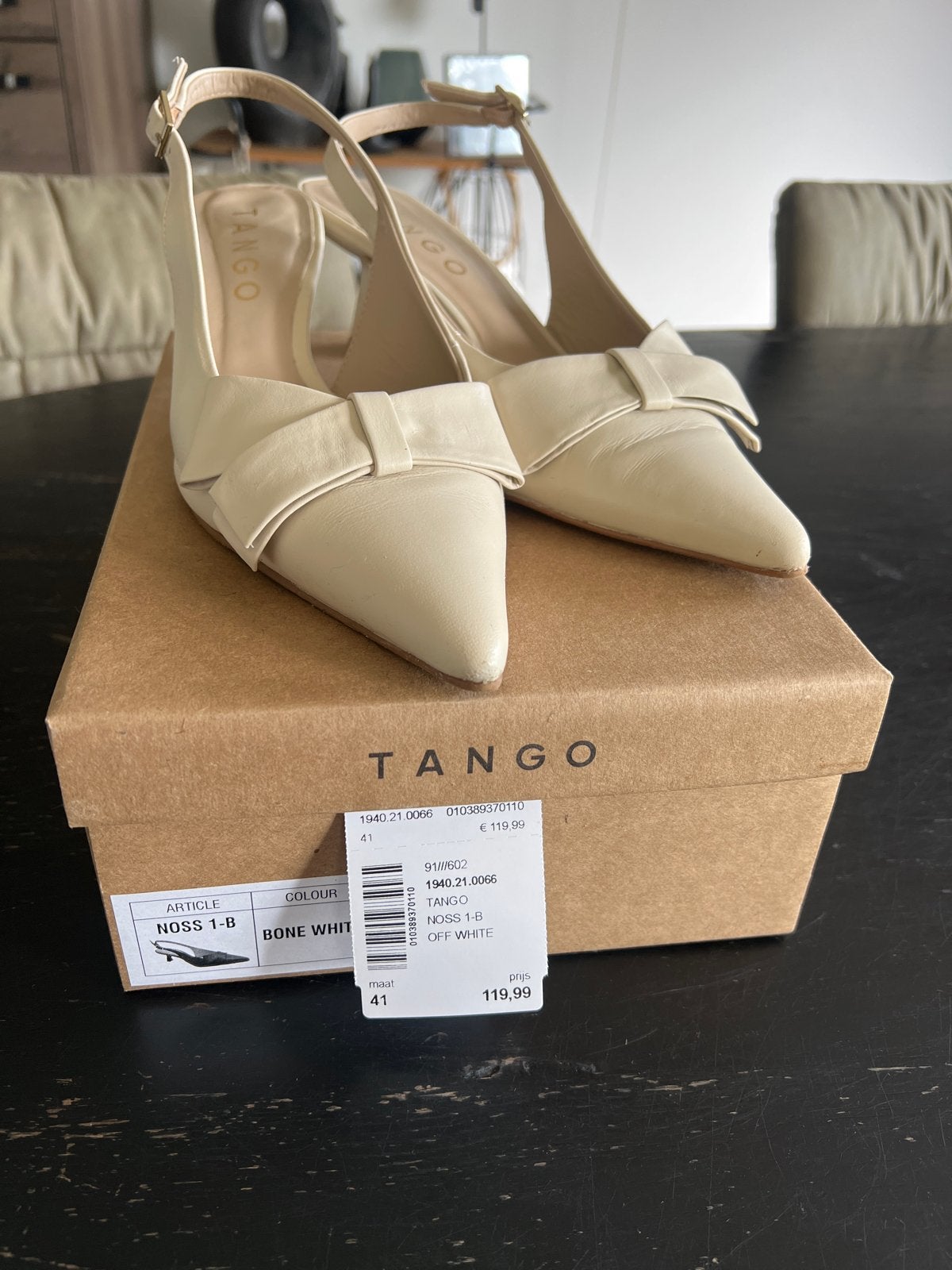 Tango Pumps NOSS 1-B Bone White Maat 41 Nieuw, Ophalen of Verzenden, Nieuw, Wit, Pumps