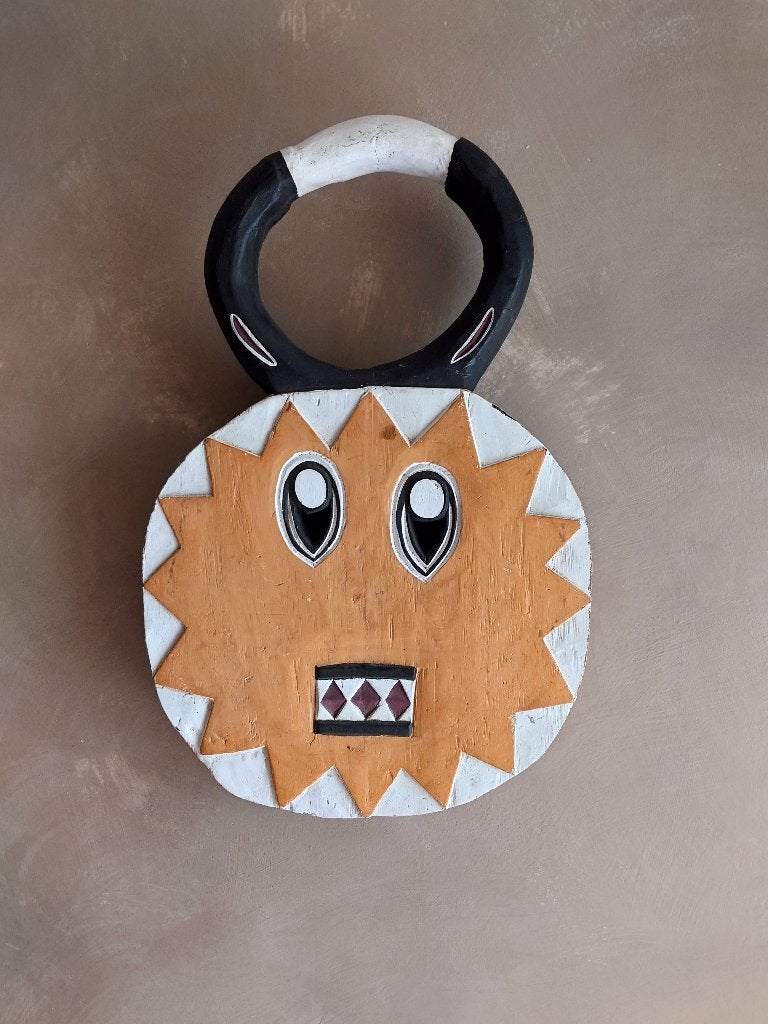 Kplekple masker van de Baule Ivoorkust, Antiek en Kunst, Afrika, Verzenden, Masker, Hout