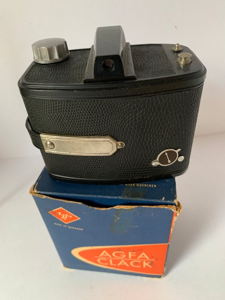 Vintage Agfa Clack camera met originele doos, Audio, Tv en Foto, Ophalen of Verzenden, Gebruikt, Compact, Overige Merken