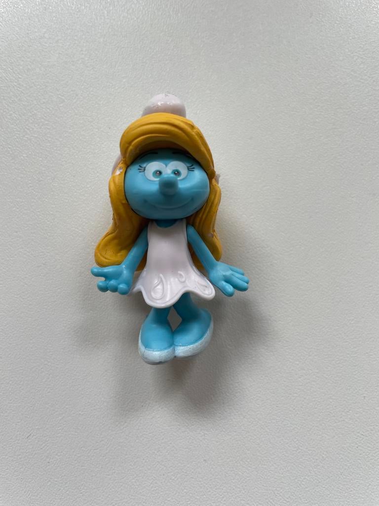 Smurfin figuurtje in wit jurkje, Ophalen of Verzenden, Gebruikt, Smurfin, Poppetje, Figuurtje of Knuffel