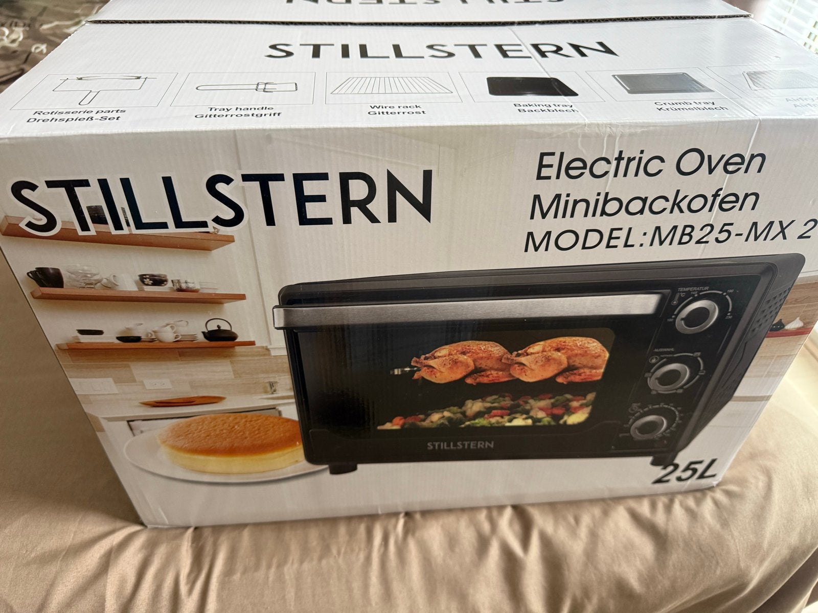 Stillstern Mini-oven MB25-MX 2G - Nieuw in doos, Ophalen, Minder dan 45 cm, Overige merken, Hete lucht