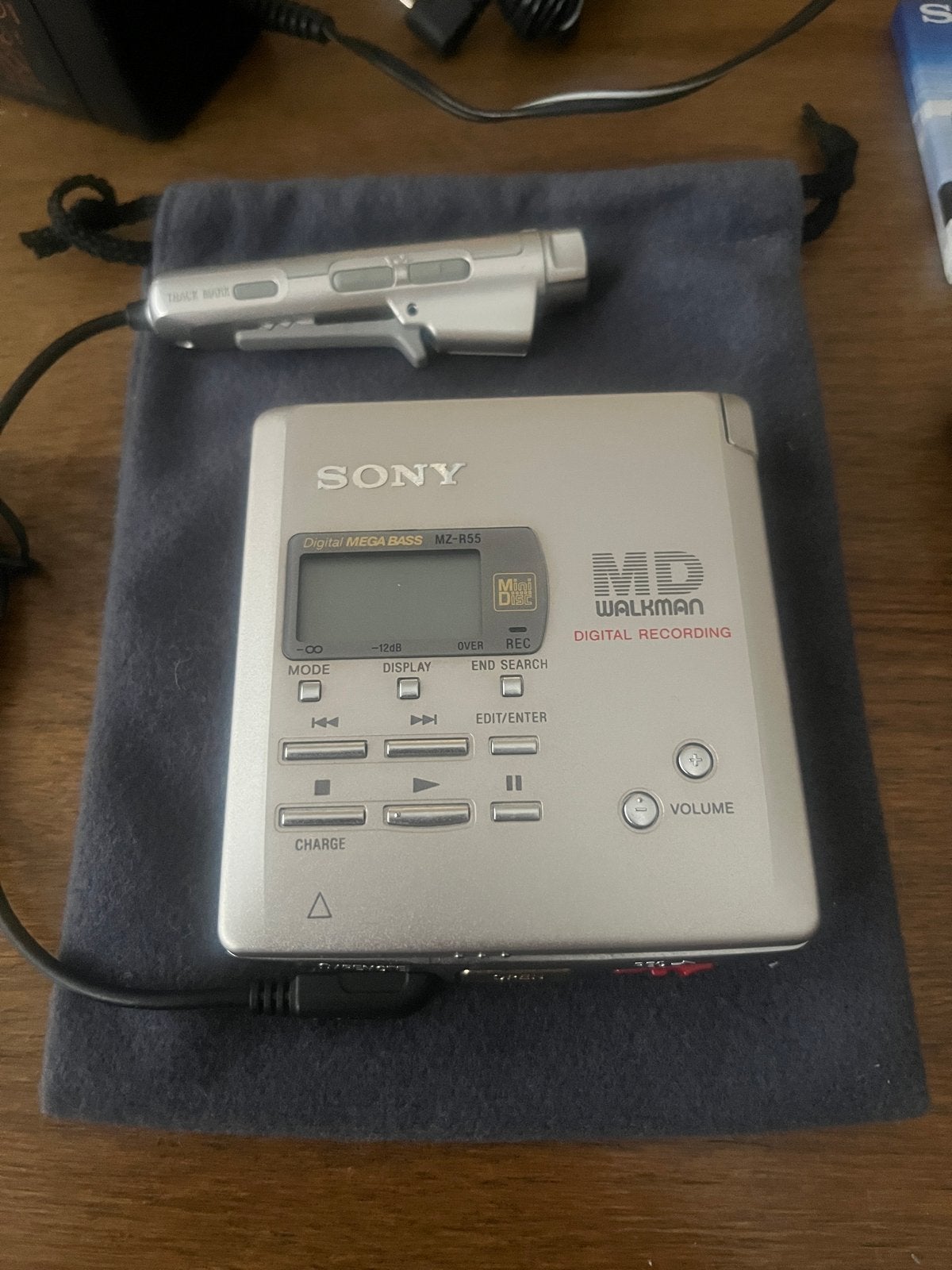 Sony MZ-R55 MD Walkman Digital Recording Minidisc-speler, Ophalen of Verzenden, Minidisc-speler