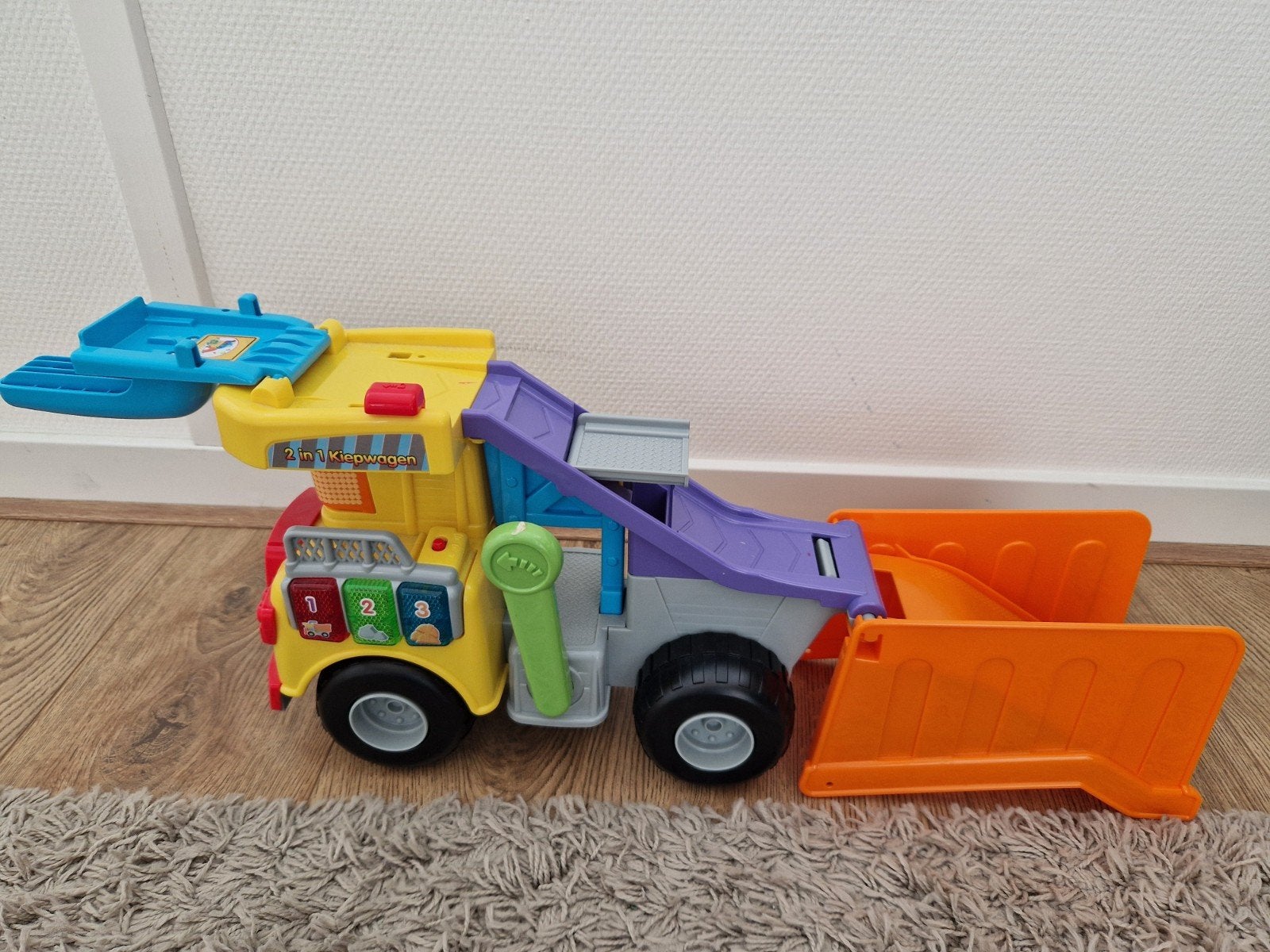 Vtech 2en1 kiepauto, Ophalen of Verzenden, Zo goed als nieuw