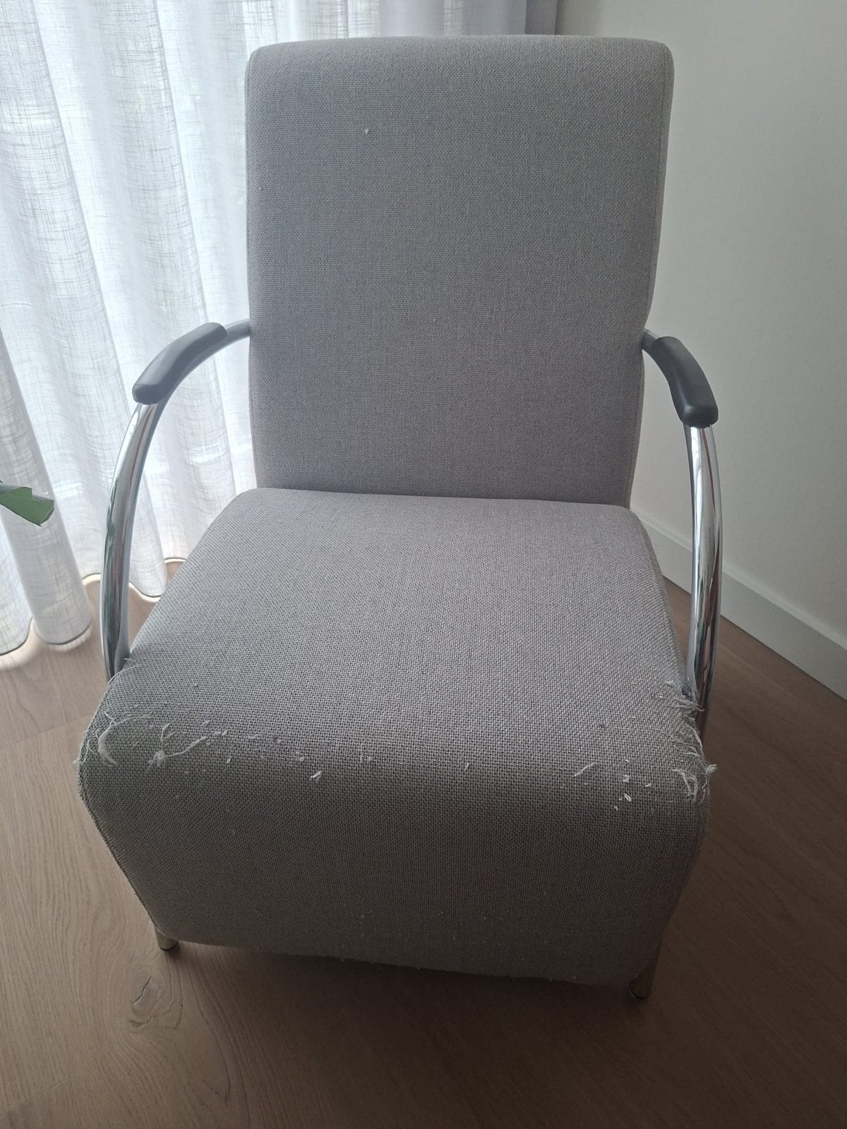 Fauteuil van Woood - Comfortabel en stijlvol, Ophalen, Gebruikt, 75 tot 100 cm, Stof
