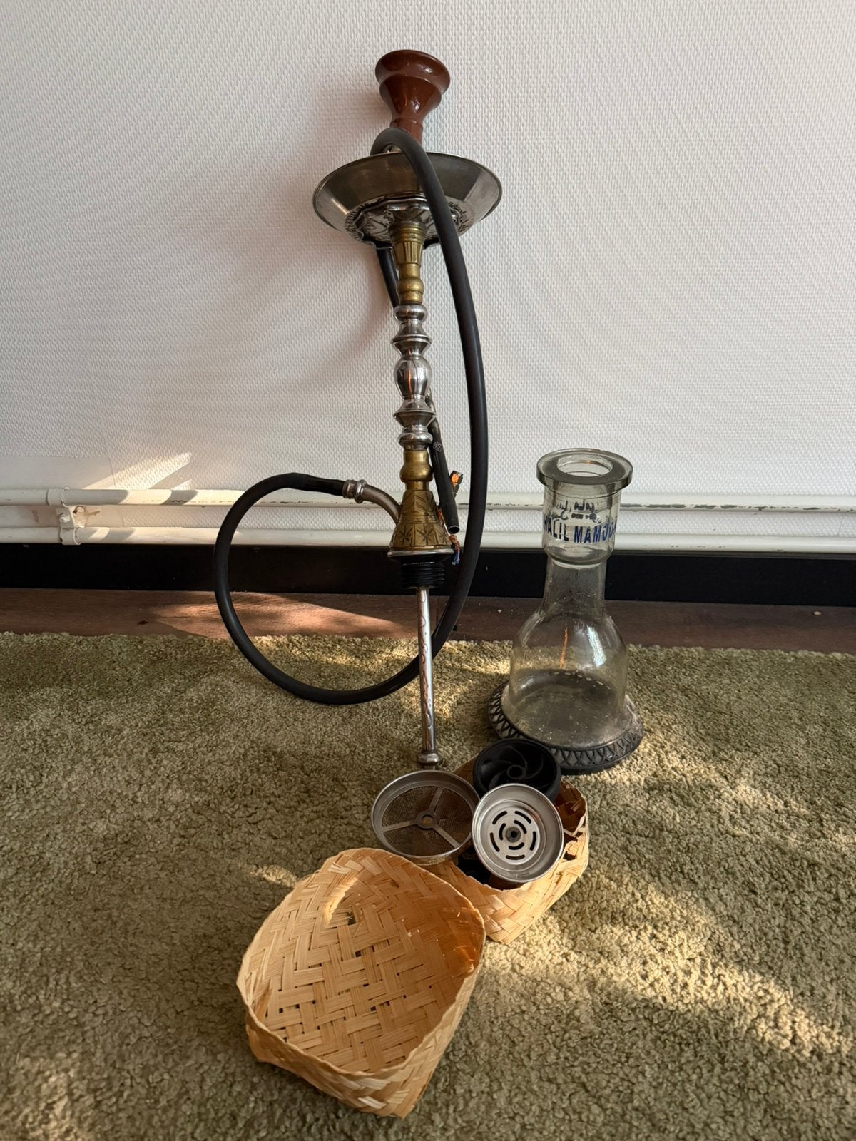 KHALIL MAMOON WATERPIJP SHISHA, Verzamelen, Ophalen, Gebruikt, (Water)pijp