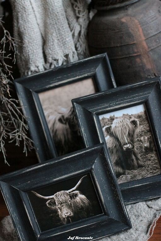 Prachtige houten fotolijsten in antiek zwart / sober /stoer, Www.jufbrocante.nl, Www.jufbrocante.nl, Nieuw, Ophalen of Verzenden