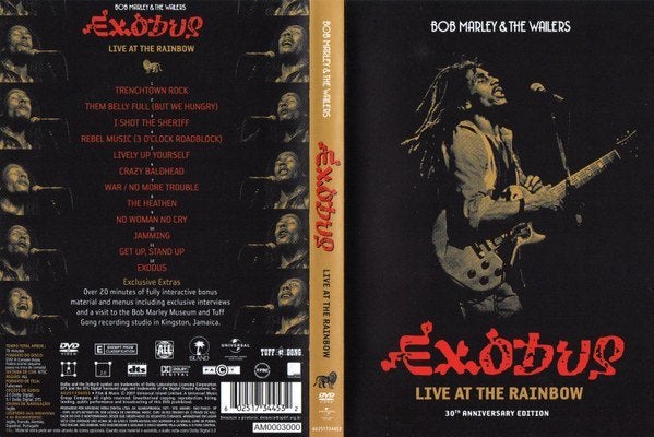Bob Marley & The Wailers Exodus Live At The Rainbow DVD, Alle leeftijden, Verzenden, Zo goed als nieuw, Overige typen