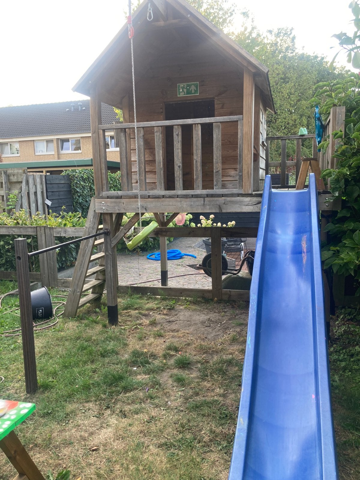 Houten speelhuis/ speeltoestel, Kinderen en Baby's, Speelgoed | Buiten | Speelhuisjes, Ophalen, Gebruikt, Hout