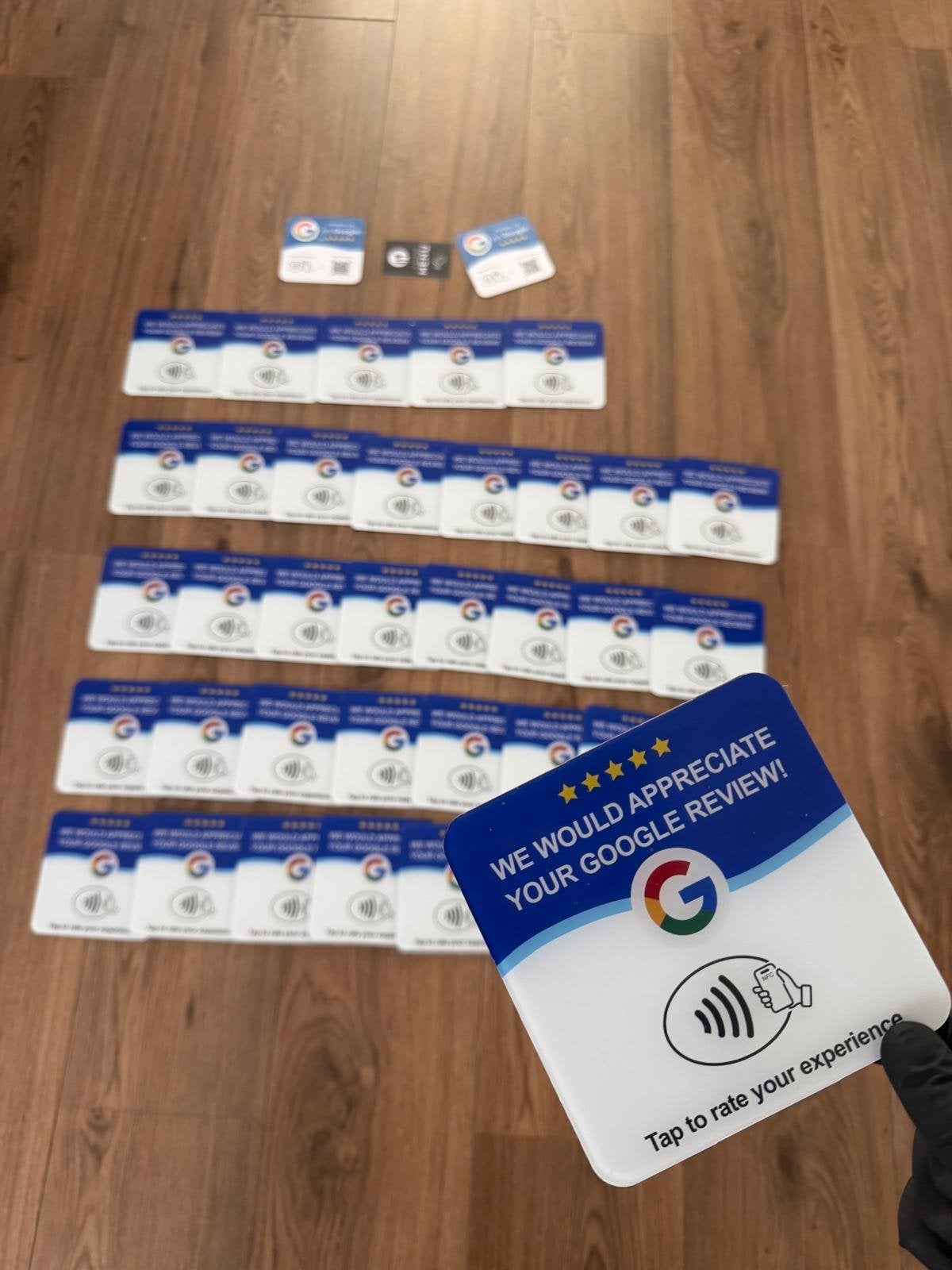 41 Google Review NFC Kaarten met NFC Chip, Ophalen of Verzenden