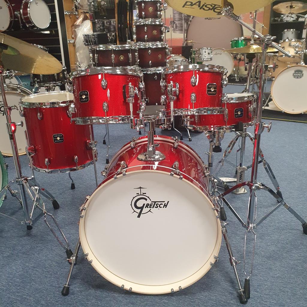 Gretsch Energy compleet met hardware en cymbalen + stoel, Muziek en Instrumenten, Drumstellen en Slagwerk, Ophalen of Verzenden