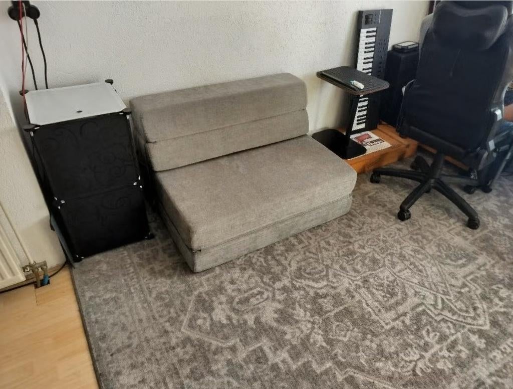 Slaapbank 4-in-1, Ophalen, Eenpersoons, 190 cm of minder, Zo goed als nieuw