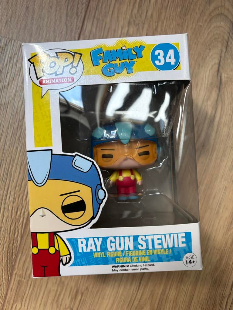 Funko Pop! Family Guy Ray Gun Stewie #34, Verzamelen, Ophalen of Verzenden, Zo goed als nieuw