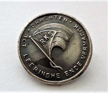 Broche RKS Drachten Tot leeringhe en de vermaeck, Ophalen, Zo goed als nieuw, Zilver, Overige materialen