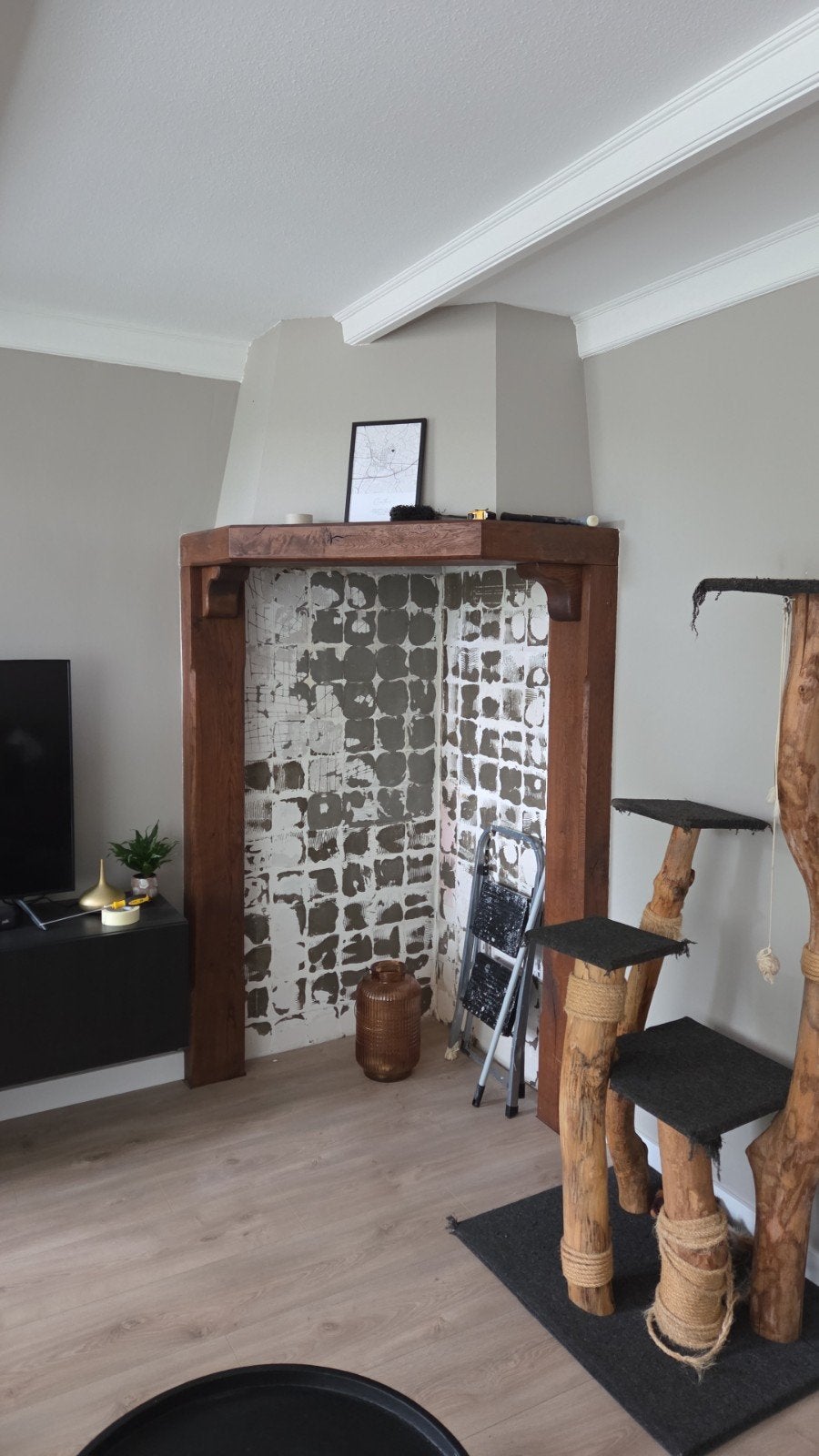 Houten schouw/omlijsting, Ophalen, Hout, Gebruikt, Klassiek