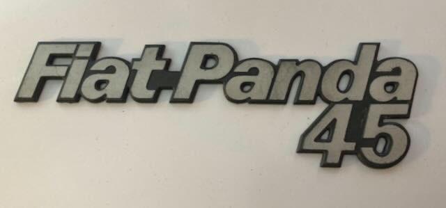 FIAT Panda 45  logo  merk  embleem, Ophalen of Verzenden, Gebruikt, Auto's