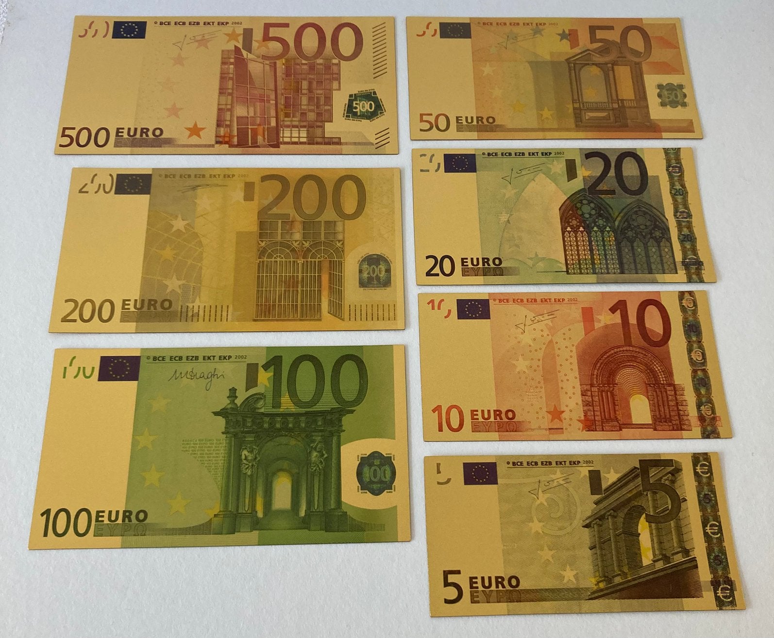 Euro Biljet set Decoratie biljetten, Ophalen of Verzenden, Overige landen, Setje