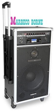 Karaoke, Mobiele geluidset, ST180, CD,MP3,USB,Bluetooth, UHF, Vonyx, Nieuw, Info@marbeco.nl, Complete set