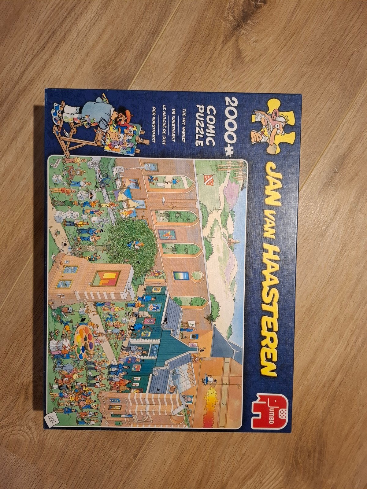 Jan van Haasteren Legpuzzel - De Kunstmarkt (2000 stukjes), Ophalen of Verzenden, Meer dan 1500 stukjes, Zo goed als nieuw, Legpuzzel