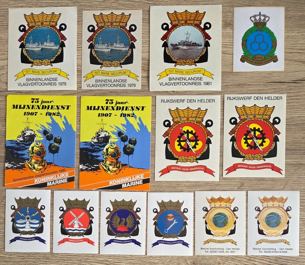 M23- Koninklijke Marine stickers, Ophalen of Verzenden, Nieuw, Meerdere stickers