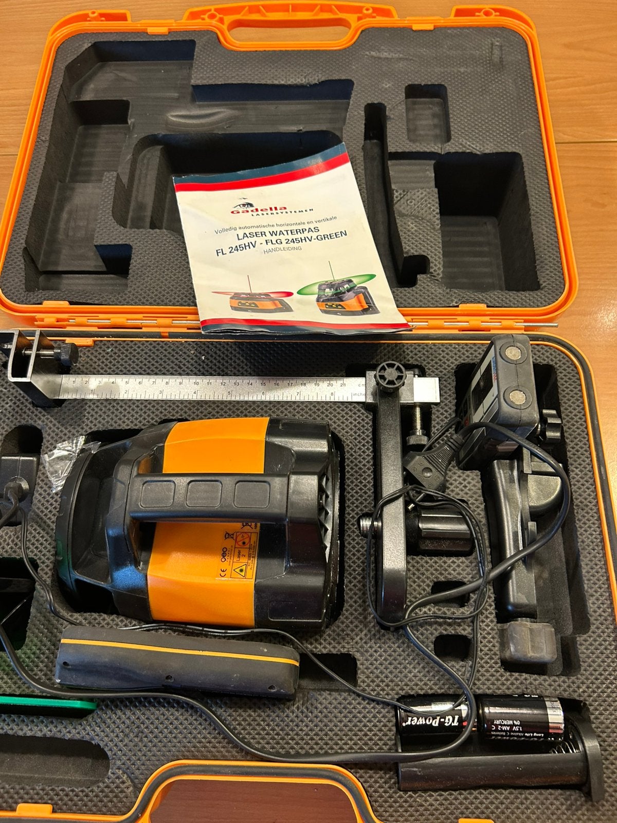 Laser waterpas FLG 245HV, Ophalen of Verzenden, Zo goed als nieuw