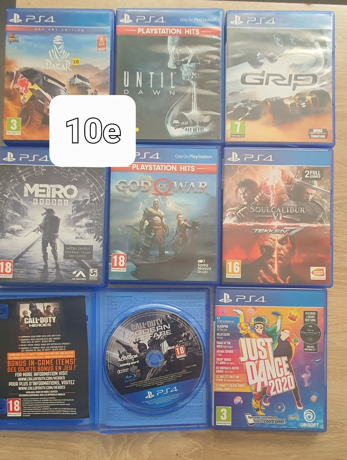 PS4 Games: Dakar, Until Dawn, GRIP, Metro Exodus, God of War, Gebruikt, Vanaf 18 jaar, Overige genres, Ophalen of Verzenden