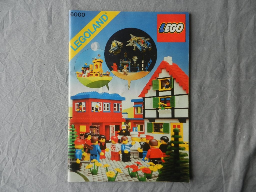 Lego ideeën boek 6000 met originele stickervel (uit 1980), Ophalen of Verzenden, Gebruikt