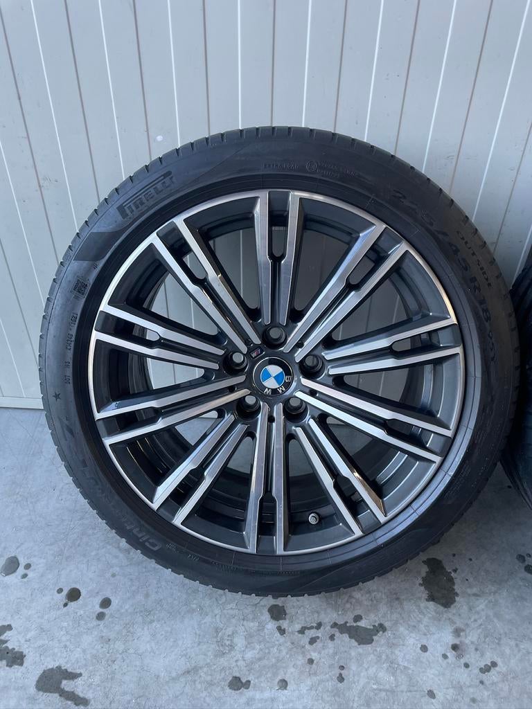 Org 18” BMW 3-4-serie breedset TPMS Zomerbanden 848M Pirelli, Auto-onderdelen, Banden en Velgen, 18 inch, Gebruikt, 255 mm, Banden en Velgen